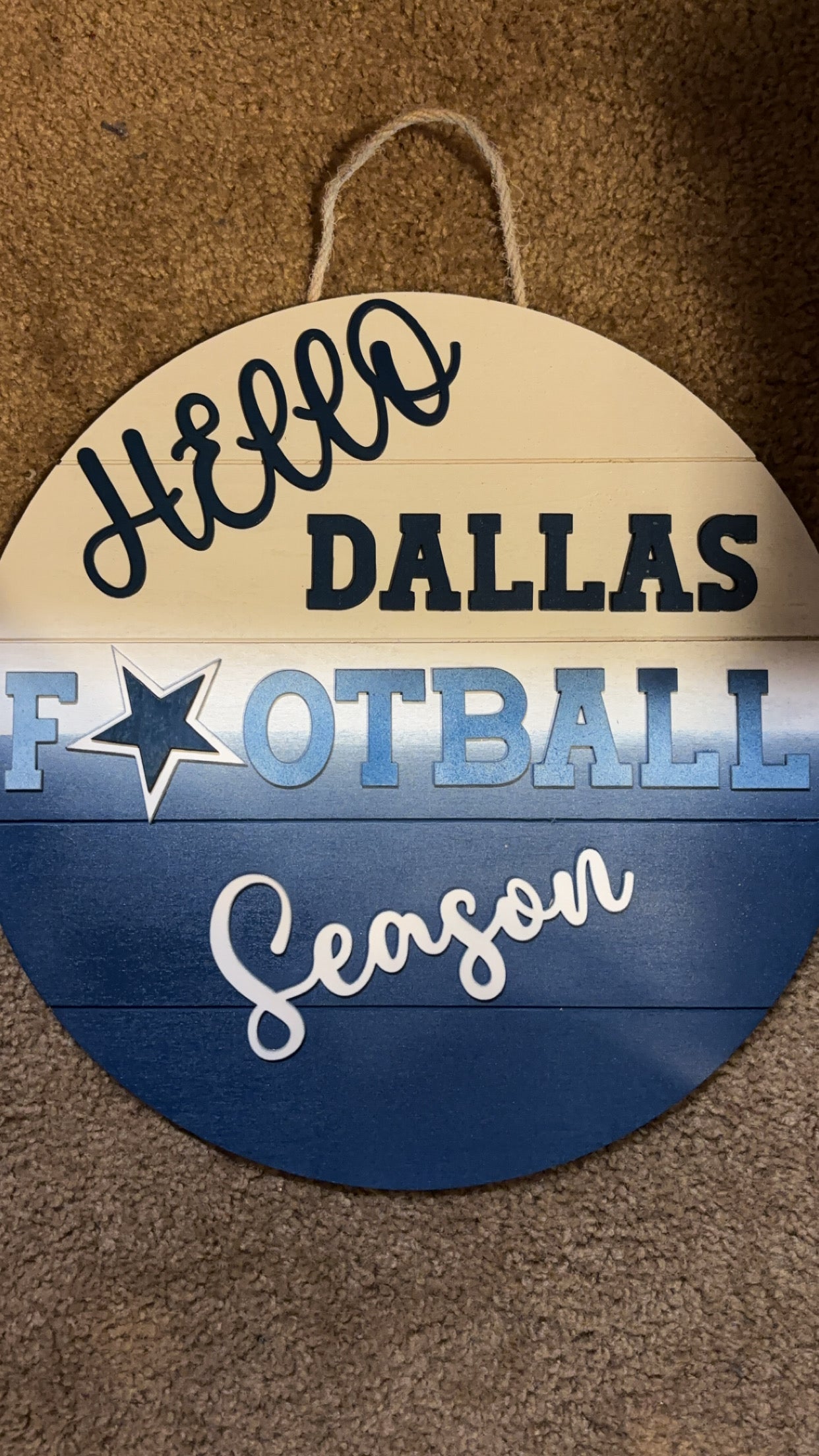 Football team door sign