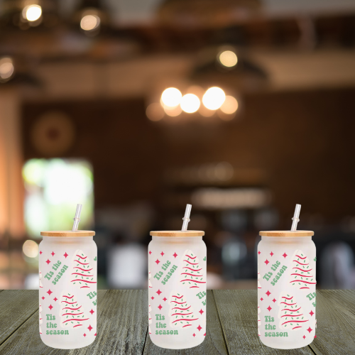 Christmas tree snack glass