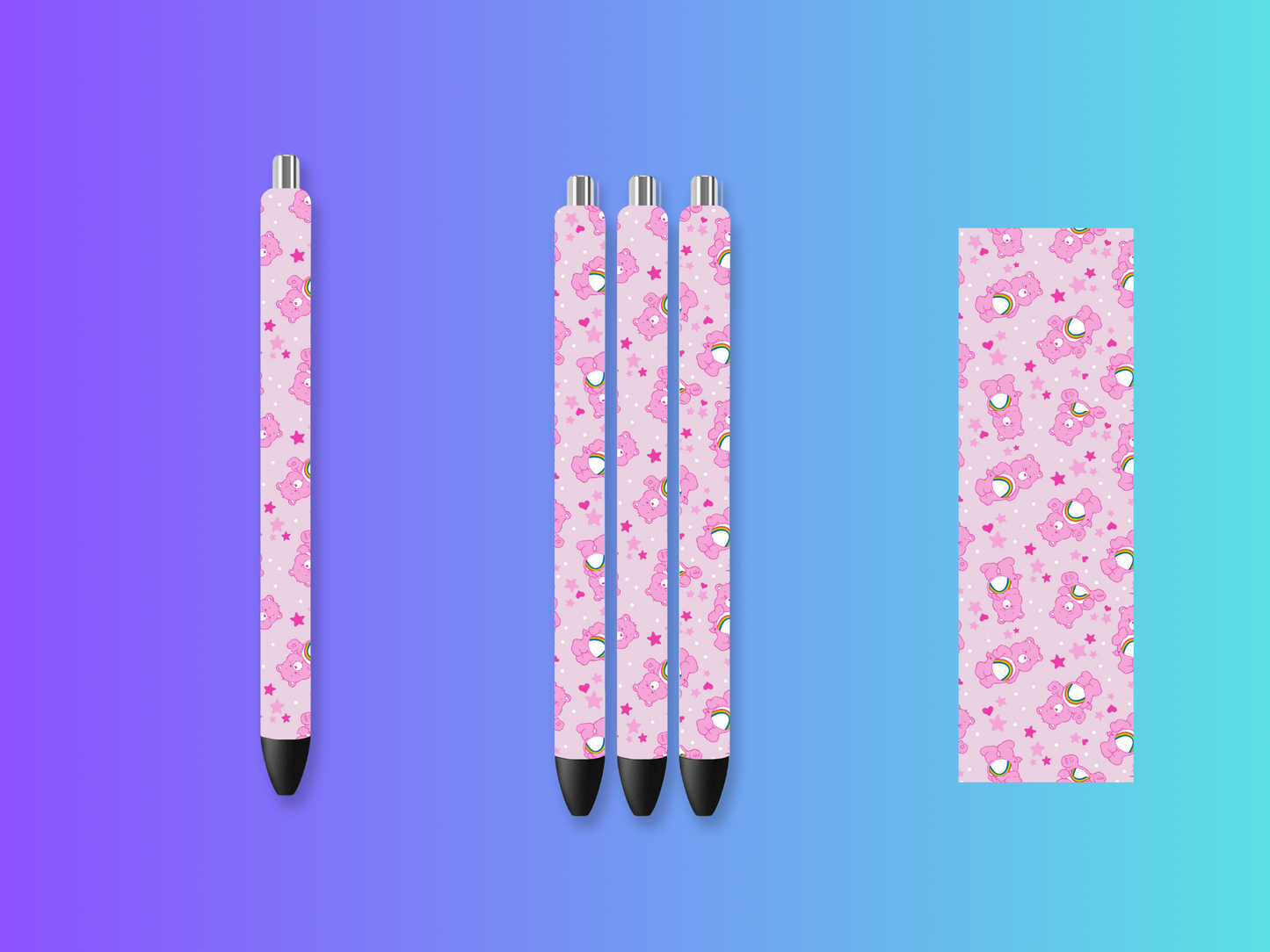 Care bear full wrap pens